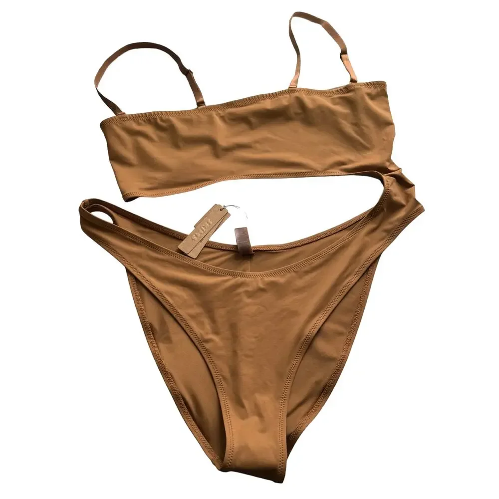 * New SKIMS Signature Swim Strapless Monokini Size 3X SO GOOD